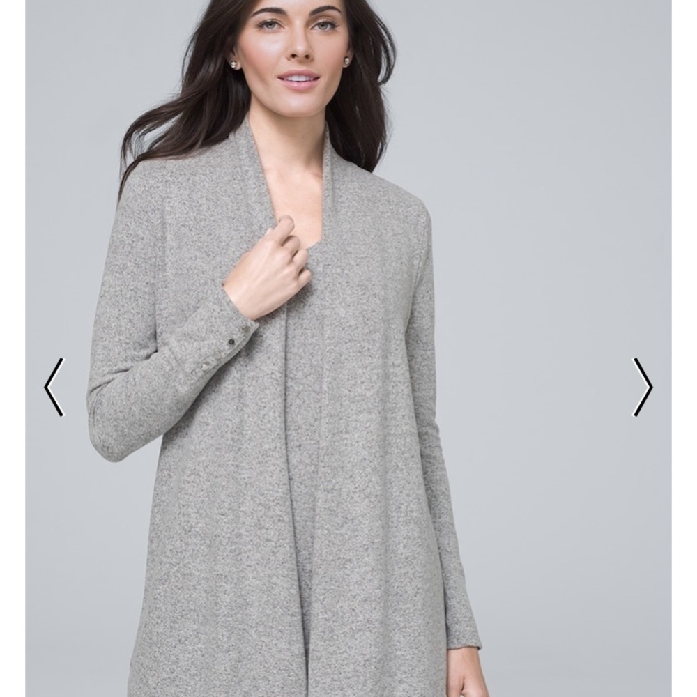 Grey Cozy Knit Midi Coverup